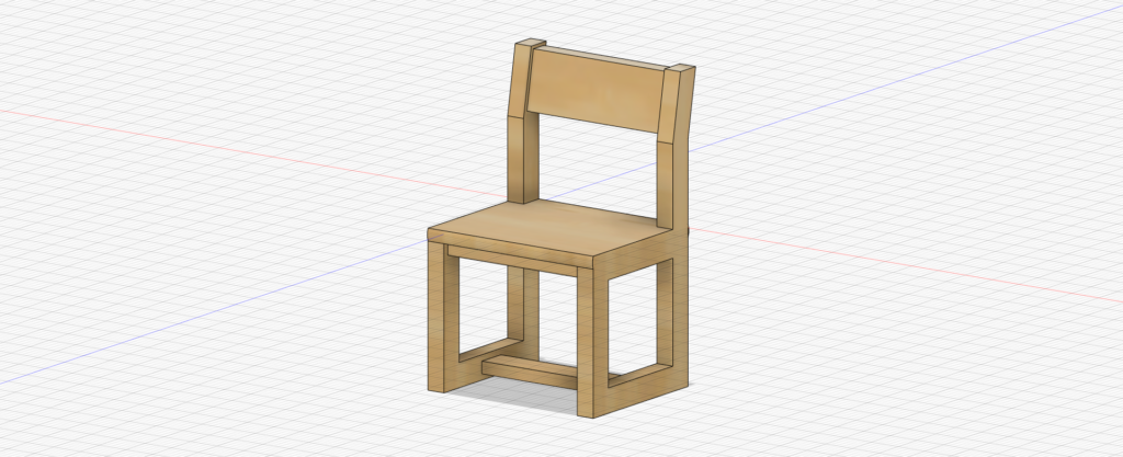 3D Modeling of a Chair